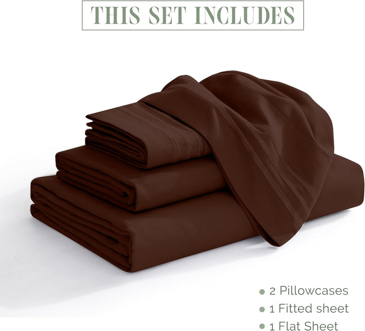 Elegant Comfort Bettwäsche-Set, luxuriös, weich, Fadenzahl 1500, ägyptische Qualität, Knitter- und l