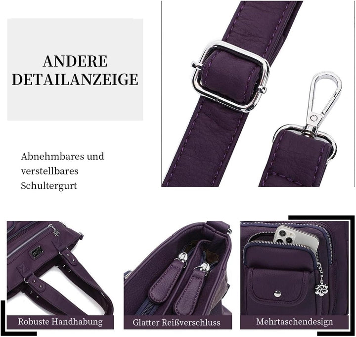 KL928 Handtasche Damen Tasche Umhängetasche Schultertasche Damentaschen gross für Damen Frauentasche