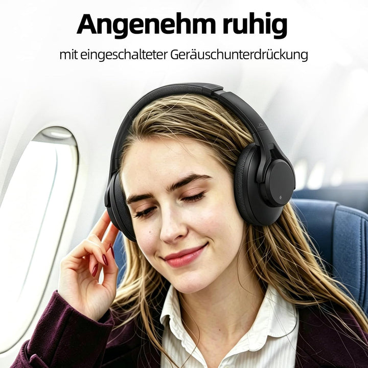 SoundMAGIC P58BT ANC Over Ear Hybrid Active Noise Cancelling Bluetooth Kopfhörer mit CVC Rauschunter