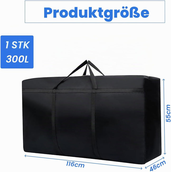 Janety 300L Grosse Aufbewahrungstasche, 1 Stück verdickte gross Kleidung Storage Bag Organizer mit R