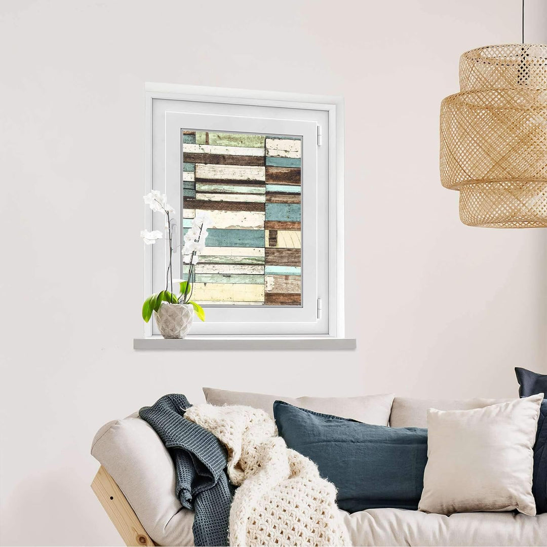 Fensterfolie Sichtschutz I Hochwertige Klebefolie für Fenster - Sticker I Deko Folie für Küche, Bad,