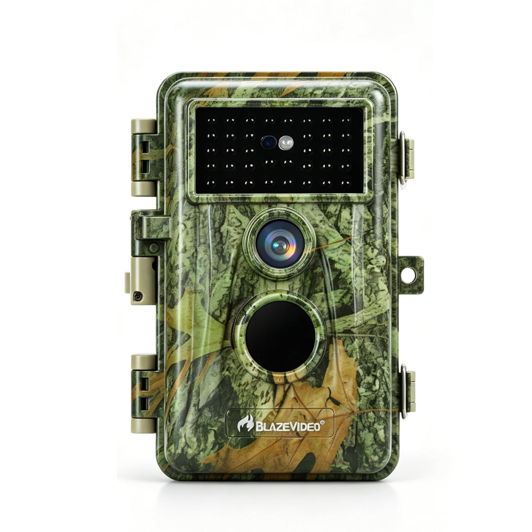 BlazeVideo 24MP Wildkamera Nachtsichtkamera Wildtier Kamera mit 1296P H.264 MPV Video, Bewegungmelde