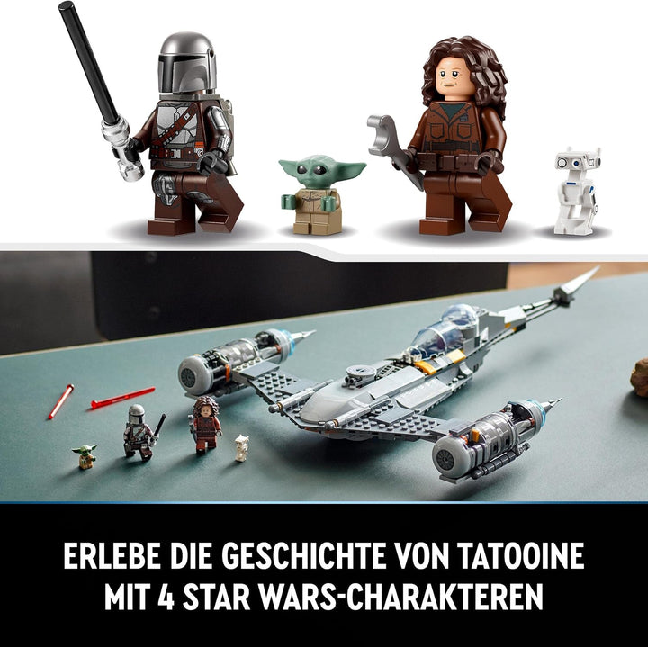 LEGO Star Wars Der N-1 Starfighter des Mandalorianers aus Das Buch von Boba Fett, Raumschiff-Spielze
