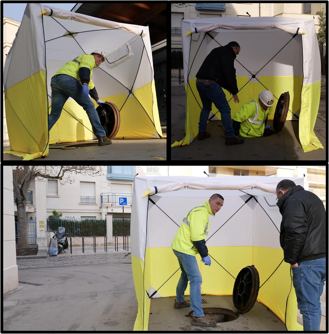 JAX3 Professionelles Arbeitszelt, Pop-Up, UV50+, 1,8 x 1,8 x 2,5 m, sofortiger schneller und einfach