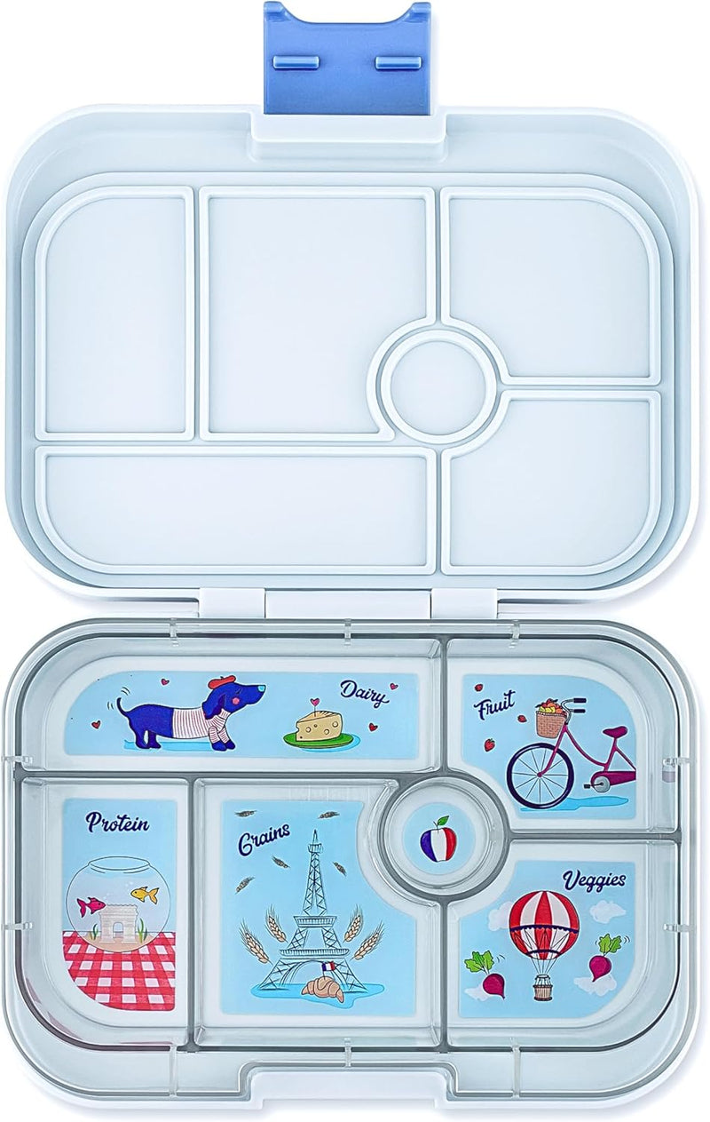 yumbox Original auslaufsichere Bento-Lunchbox für Kinder (Hazy Gray (Paris-Tablett) Hazy Grey (Paris