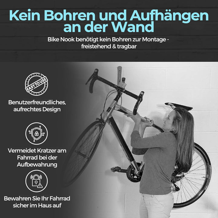 Bike Nook Pro Stand & Vertical Storage Rack - 2 Pack - The Original Vertical Bicycle Floor Stand for