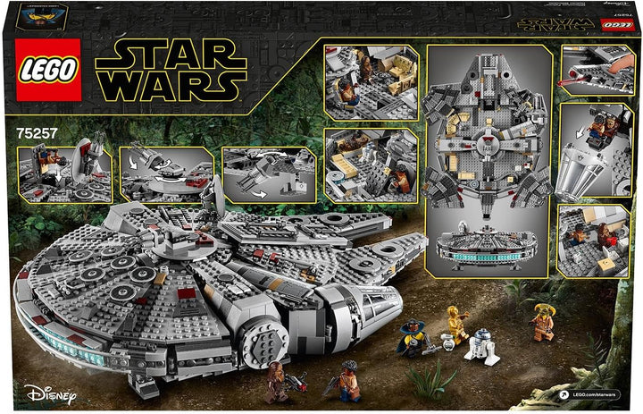 LEGO Star Wars Millennium Falcon Bauspielzeug für Kinder, Jungen & Mädchen, Modellraumschiff-Set mit