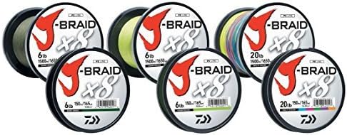 Daiwa J-Braid X8, 1500m dunkelgrün - geflochtene Angelschnur Dm: 0,22 mm, Dm: 0,22 mm