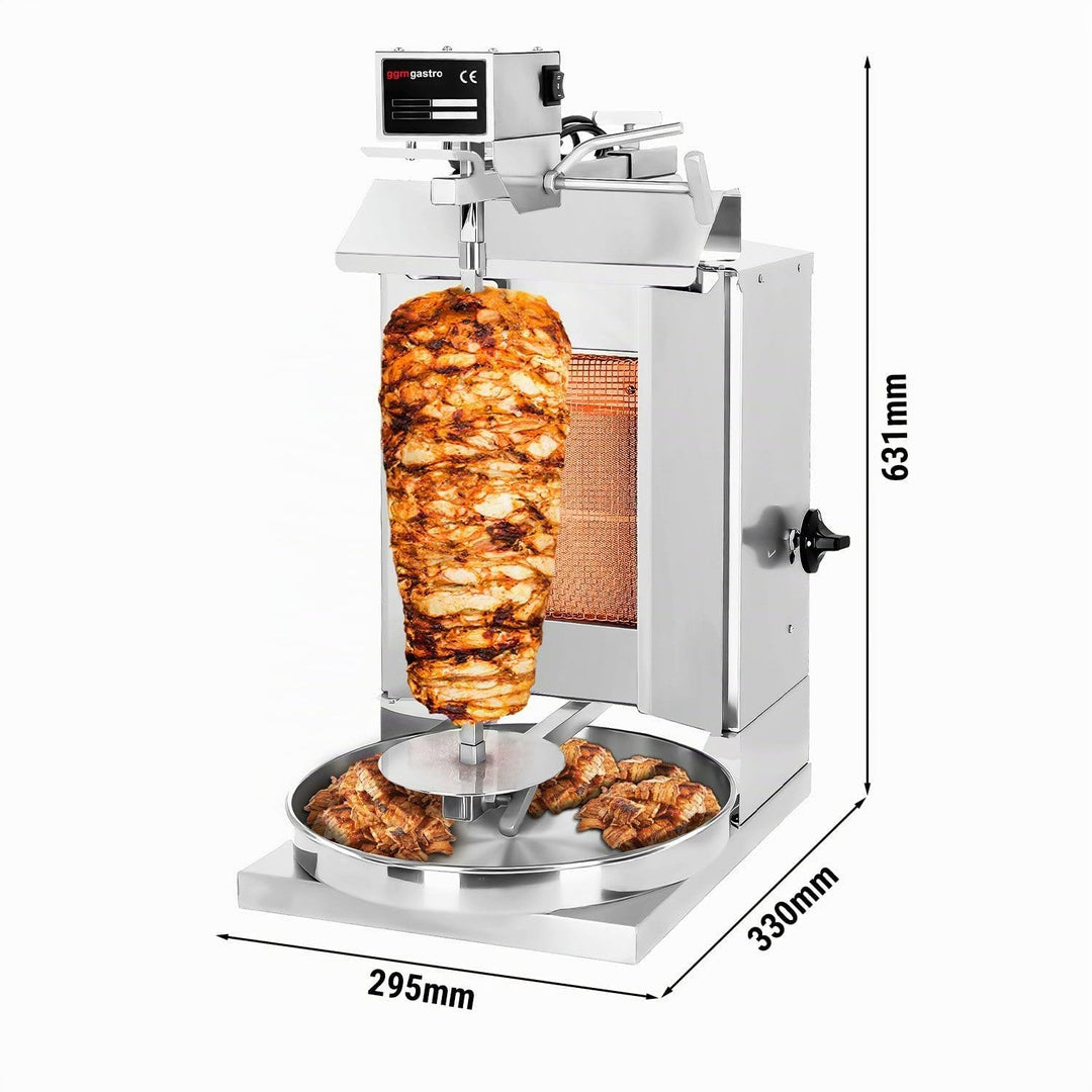 GGM Gastro Kebab Grill - 1 Brenner - 5kg Kapazität - 3.25kW - Fleischspiess 44.5 x 1.2cm - einstellb