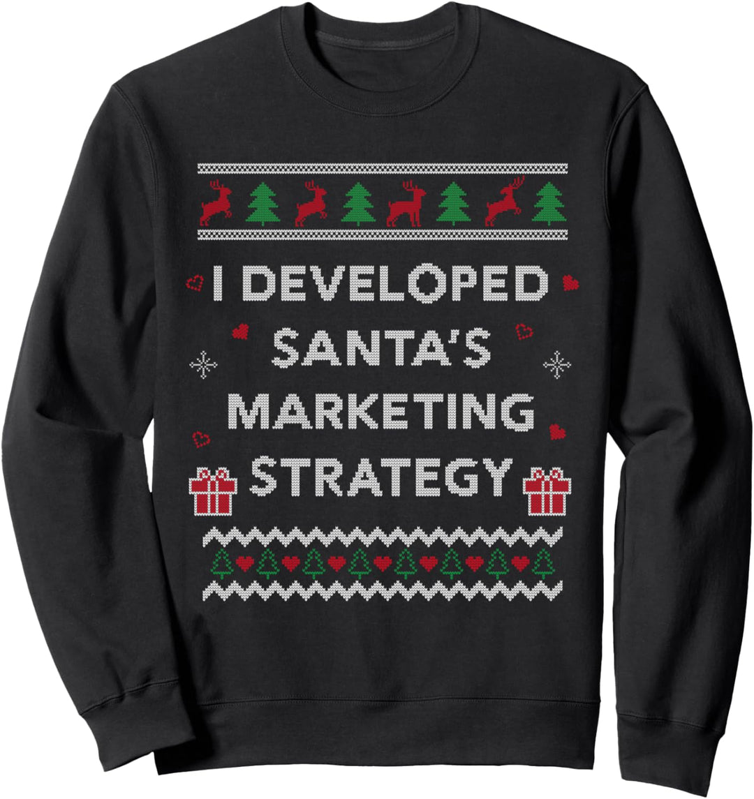 Lustiges Geschenk für Studenten, Marketing-Direktor, Ugly Christmas Sweatshirt
