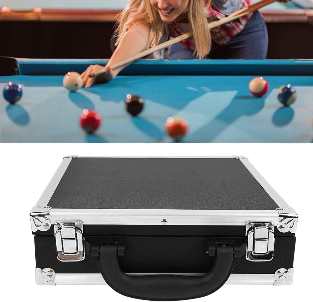 Billardkugel-Aufbewahrungsbox, Pool-Tragetasche, Zubehör, leicht, tragbar, innen mit Schaumstoff gep