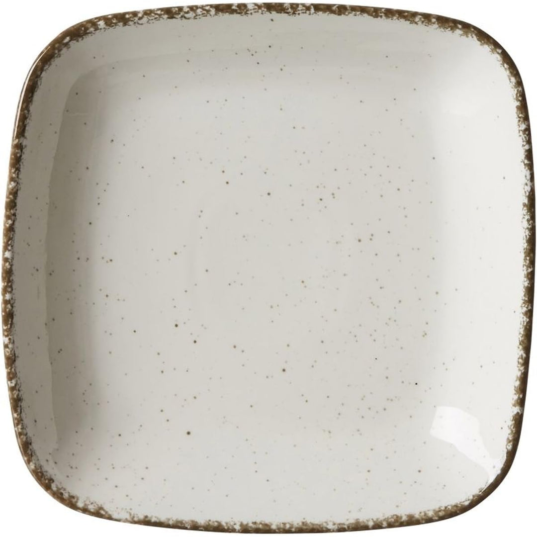 Ritzenhoff & Breker Suppenteller Casa, 22 x 22 cm, Tiefer Teller im Vintage-Look, Mix & Match-Geschi