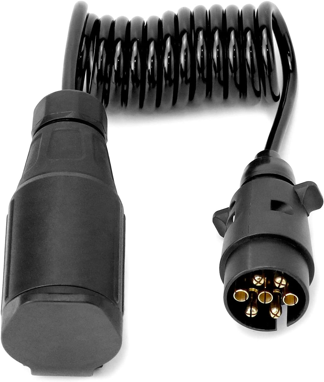 QWORK® 2M Anhänger Adapterkabel - 7 auf 13 polig - für 12 V Systeme für Wohnwagen KFZ Caravan RV Tra