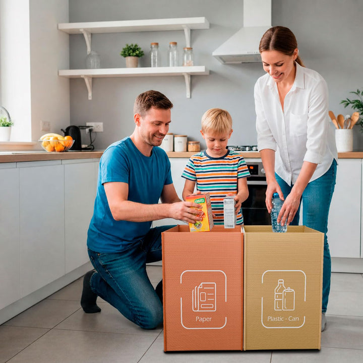 NYIKA Recycling System - Altglas Sammelbehälter - Pfandflaschen Aufbewahrung - Leergut Sammelbehälte