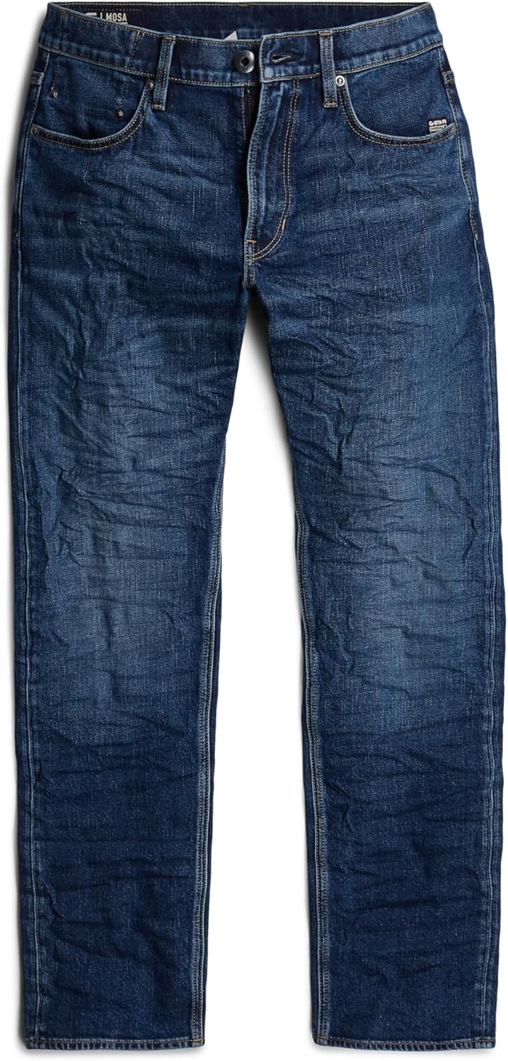 G-Star Herren Mosa Straight Jeans 26W / 30L Blau (Faded Atlantic Ocean D23692-c052-g119), 26W / 30L
