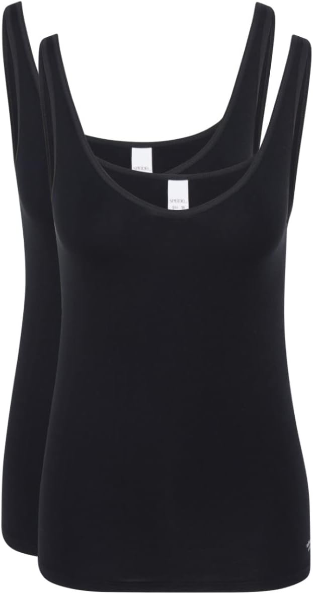 Speidel Trägerhemd, Soft Feeling 9606 Soft Feeling 2er Packung 40 Schwarz, 40 Schwarz