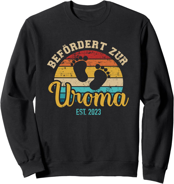 Befördert zur Uroma 2023 Schwangerschaft verkünden Sweatshirt