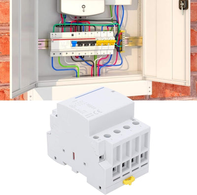 Walfront BCH8‑63 AC/DC-Schützspannung 4NO 63A 400V AC/DC-Haushaltsspannungsschütz Elektronischer mod