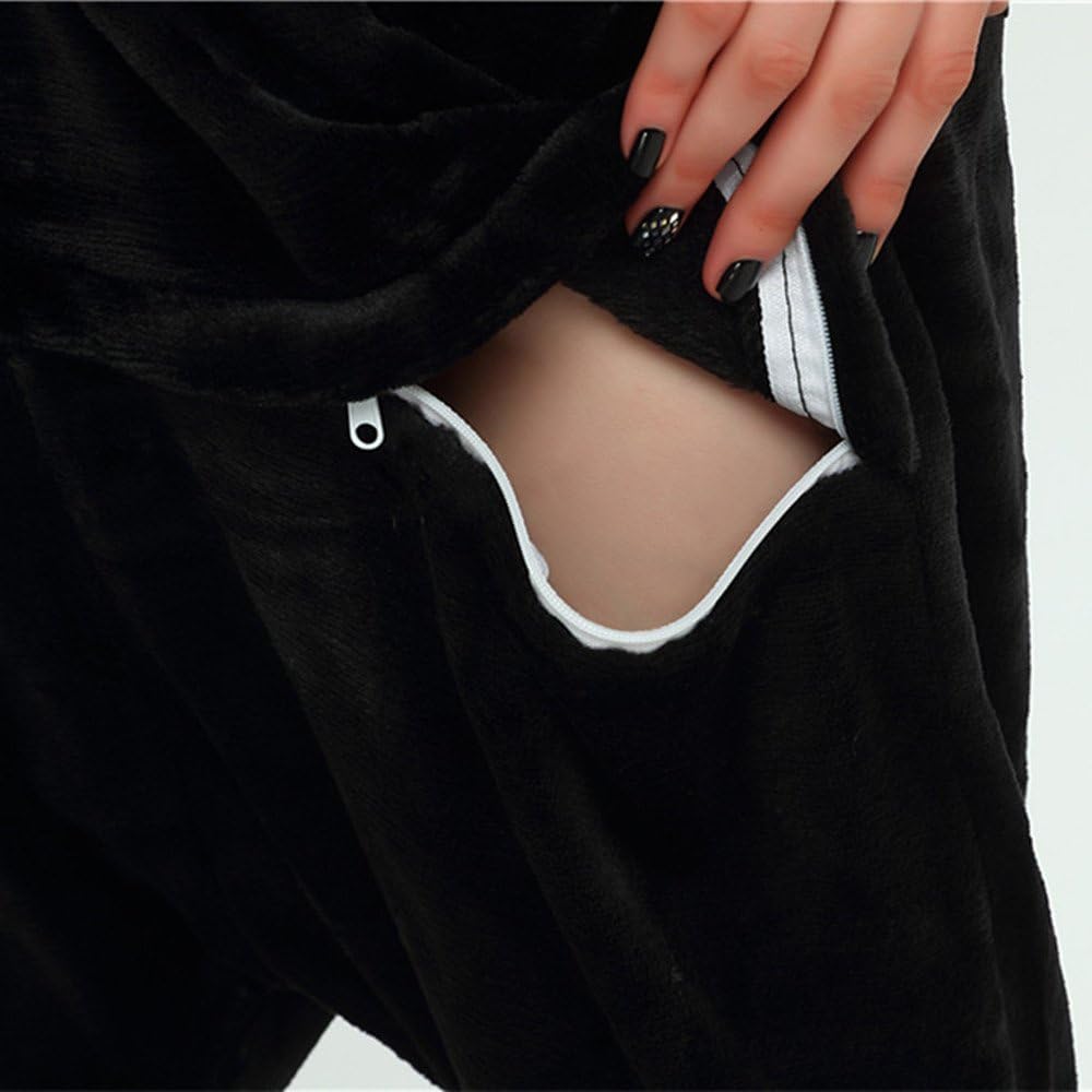 Tierkostüme Tier-Einteiler für Erwachsene, Halloween, Cosplay, Kostüm, mit Kapuze, Loungewear S Ping