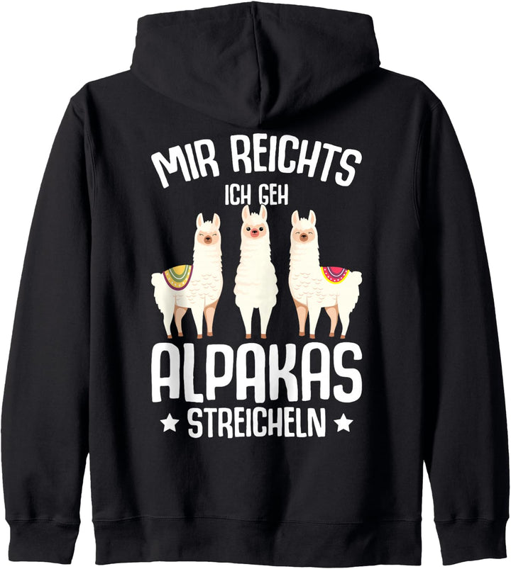 Alpaka Lama Kinder Mädchen Damen Alpakas Kapuzenjacke