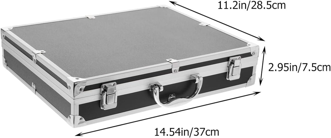 Hemobllo Aluminium-Tragekoffer – Werkzeugkoffer Aus Aluminiumlegierung Mit Schaumstoffeinlage Univer