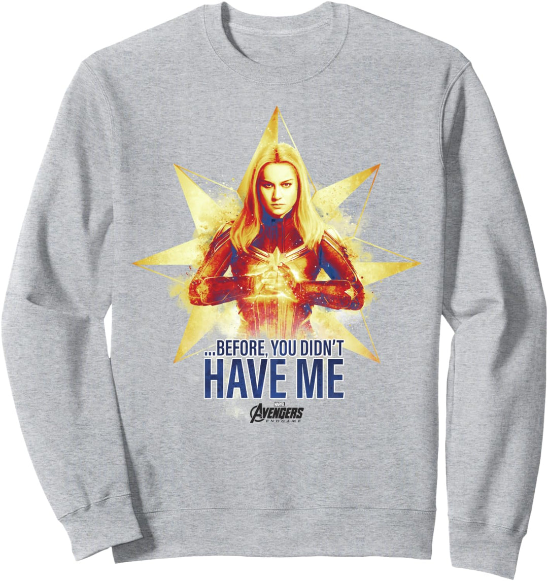 Marvel Avengers Endgame Captain Marvel Logo Sweatshirt