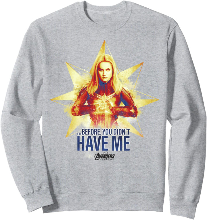 Marvel Avengers Endgame Captain Marvel Logo Sweatshirt