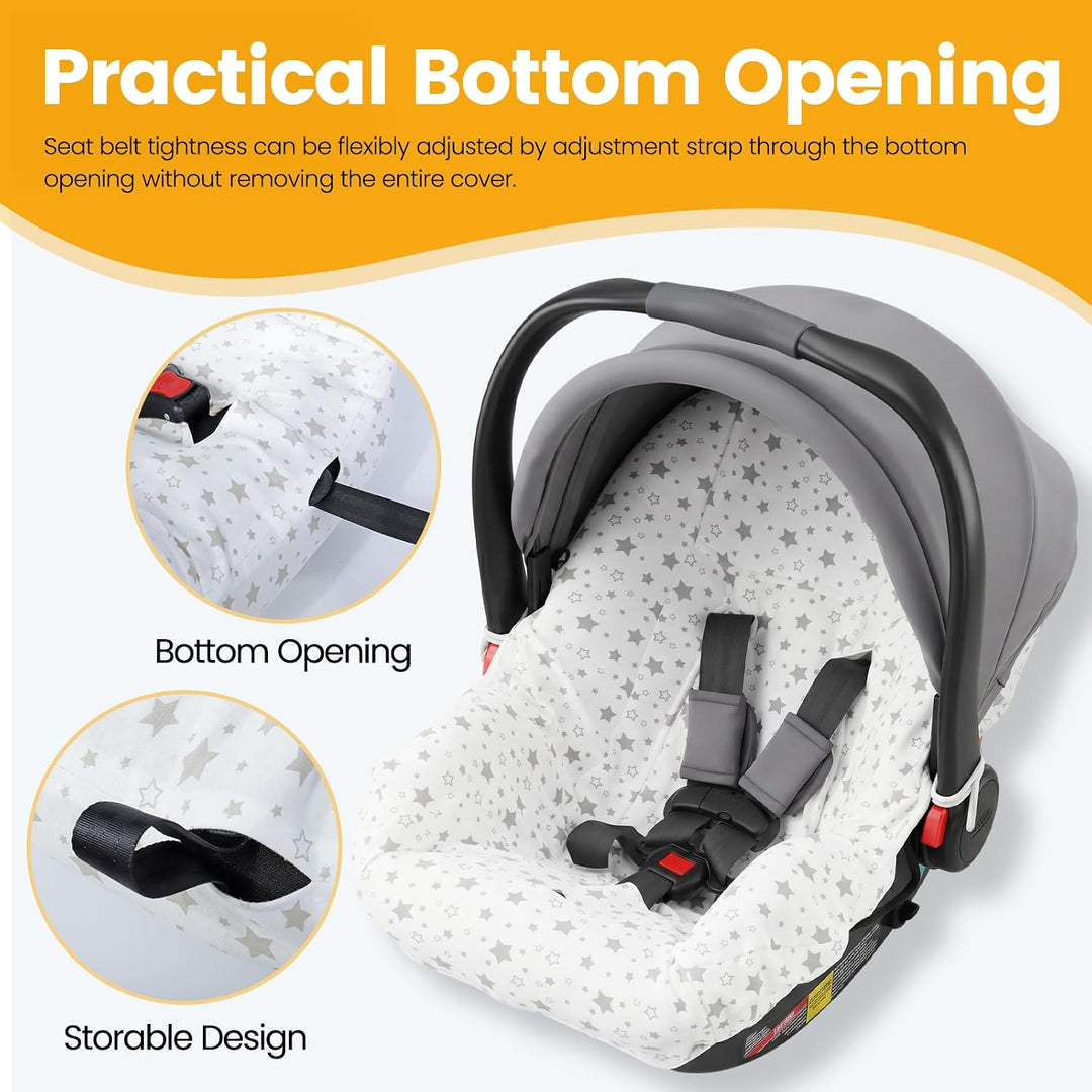 Orzbow Universal Bezug für Babyschale,Schutzbezug aus 100% Baumwolle,Perfekter Passform für Babyscha
