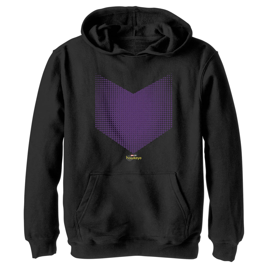 Marvel Jungen Hawkeye Hawkeye Halftone-kapuzenjacke mit Logo Hoodie, Schwarz, S