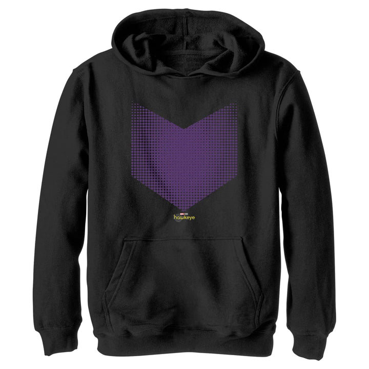 Marvel Jungen Hawkeye Hawkeye Halftone-kapuzenjacke mit Logo Hoodie, Schwarz, S