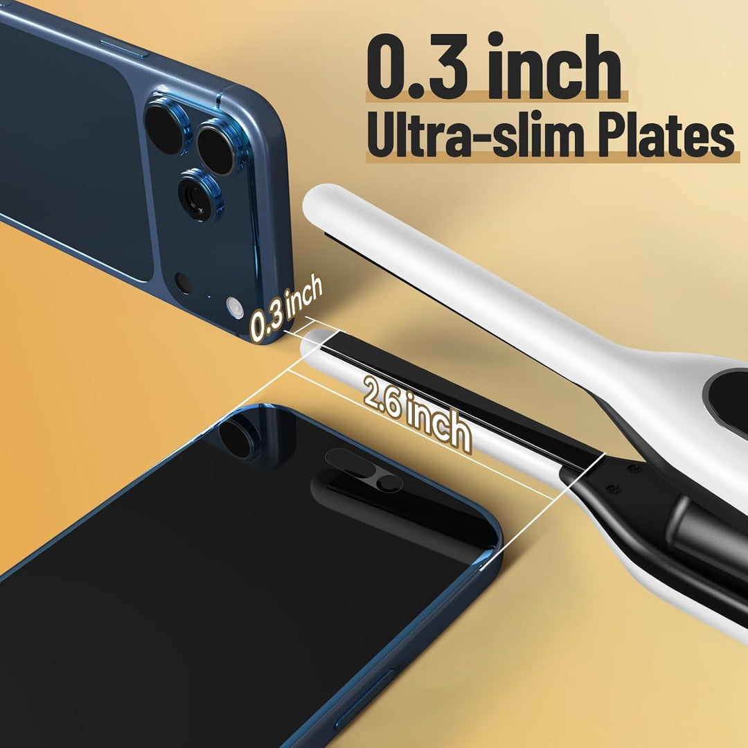 SUNMAY Voga Mini Glätteisen Kabellos für kurzes Haar, Bleistift Glätteisen für Pixie Cut, tragbarer