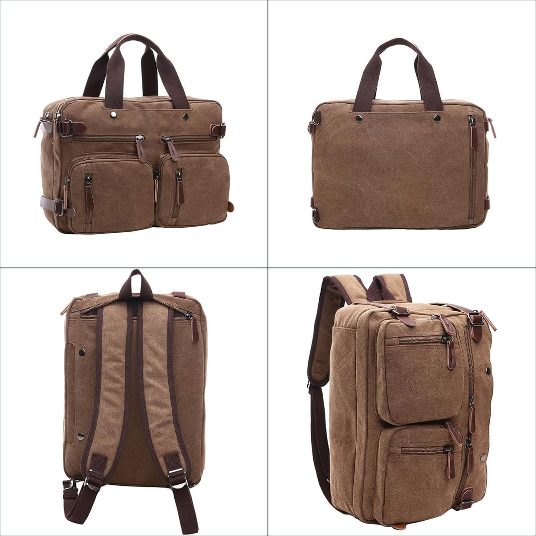 Laptop-Aktentasche, wandelbarer Rucksack, Kuriertasche, Handtasche, multifunktionaler Reiserucksack,