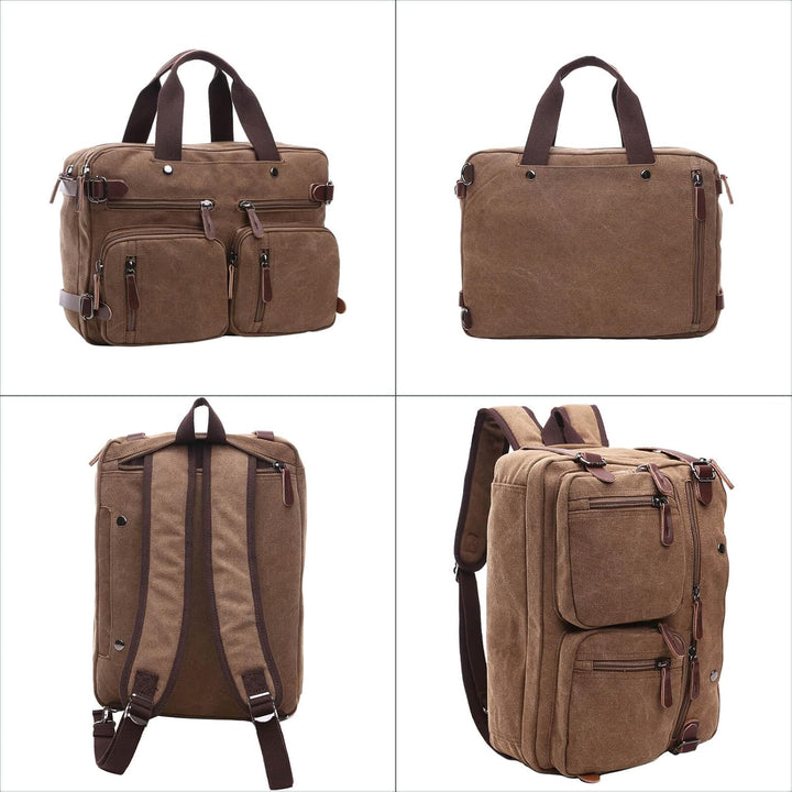 Laptop-Aktentasche, wandelbarer Rucksack, Kuriertasche, Handtasche, multifunktionaler Reiserucksack,