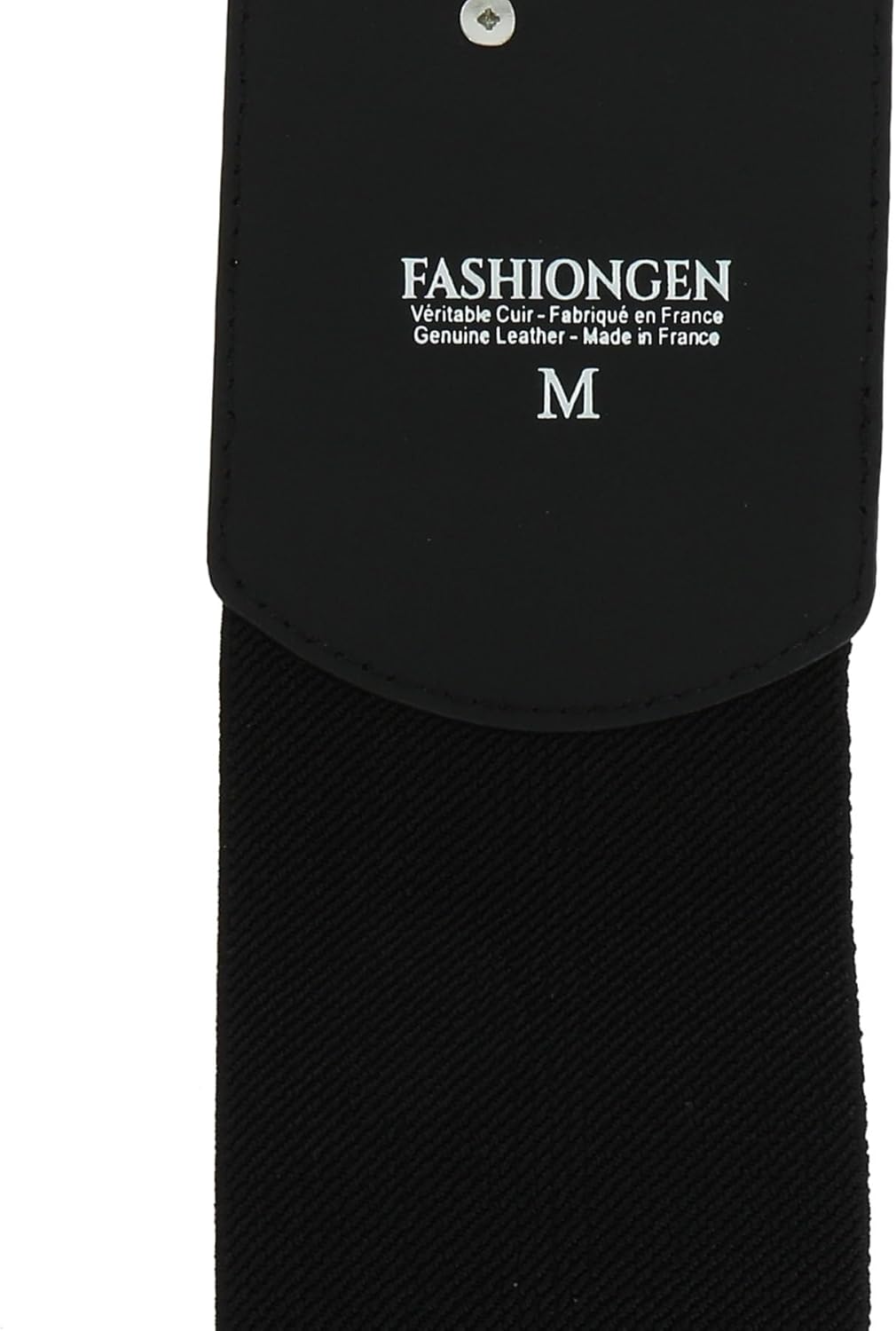 FASHIONGEN - Elastischer Damengürtel aus Rindsleder, DARLENE Schwarz XS, Schwarz XS