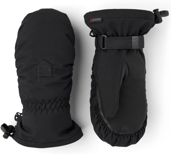 Hestra Damen Puder CZone Mitt Isolierte Fäustlinge für Winter, Schnee & kaltes Wetter Schwarz 9, Sch