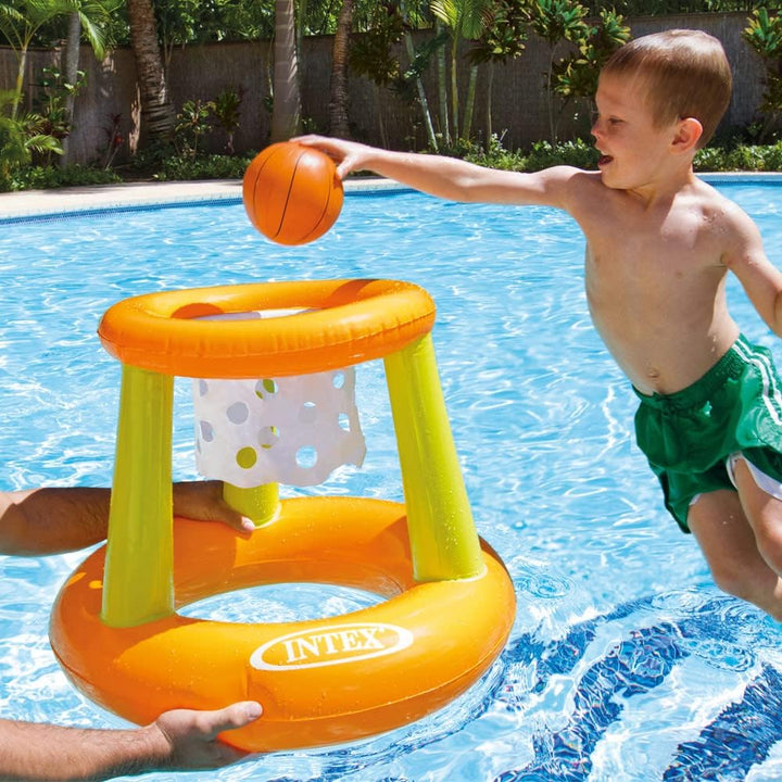 Intex Fun Goals Game - Aufblasbares Wasserballspiel - Wasserballnetz - 140 x 89 x 81 cm & Wasserspie