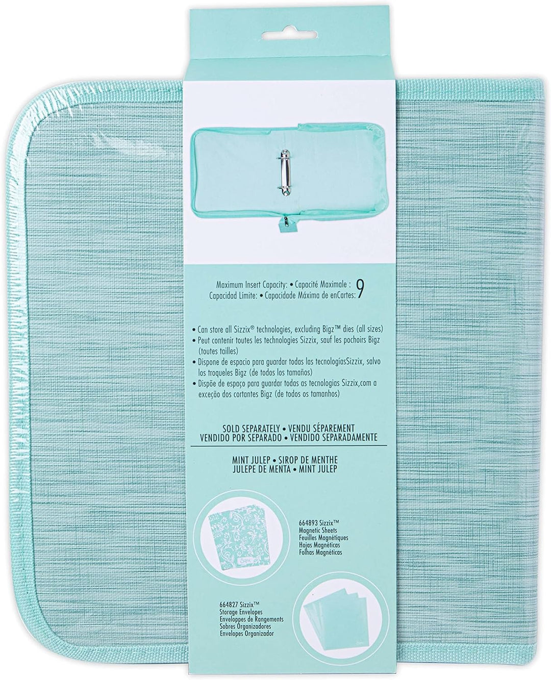 Sizzix Frmlt & Thnlt Die Sto Sol, Sm, Mint Julep Framelits & Thinlits Die Storage Solution Small, 66