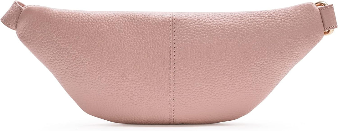 Lazarotti Bologna Leder Gürteltasche Damen | längenverstellbarer Tragegurt | grosse Bauchtasche 31 c