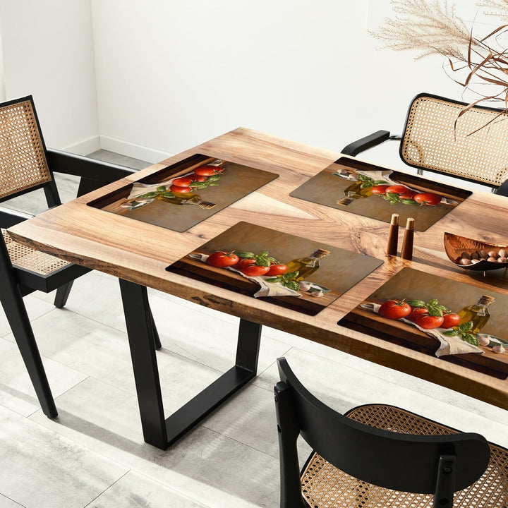 KitchenYeah© Platzsets Abwaschbar 6-Teilig 45x30 cm Tischsets Platzdeckchen rutschfeste Platzset Unt