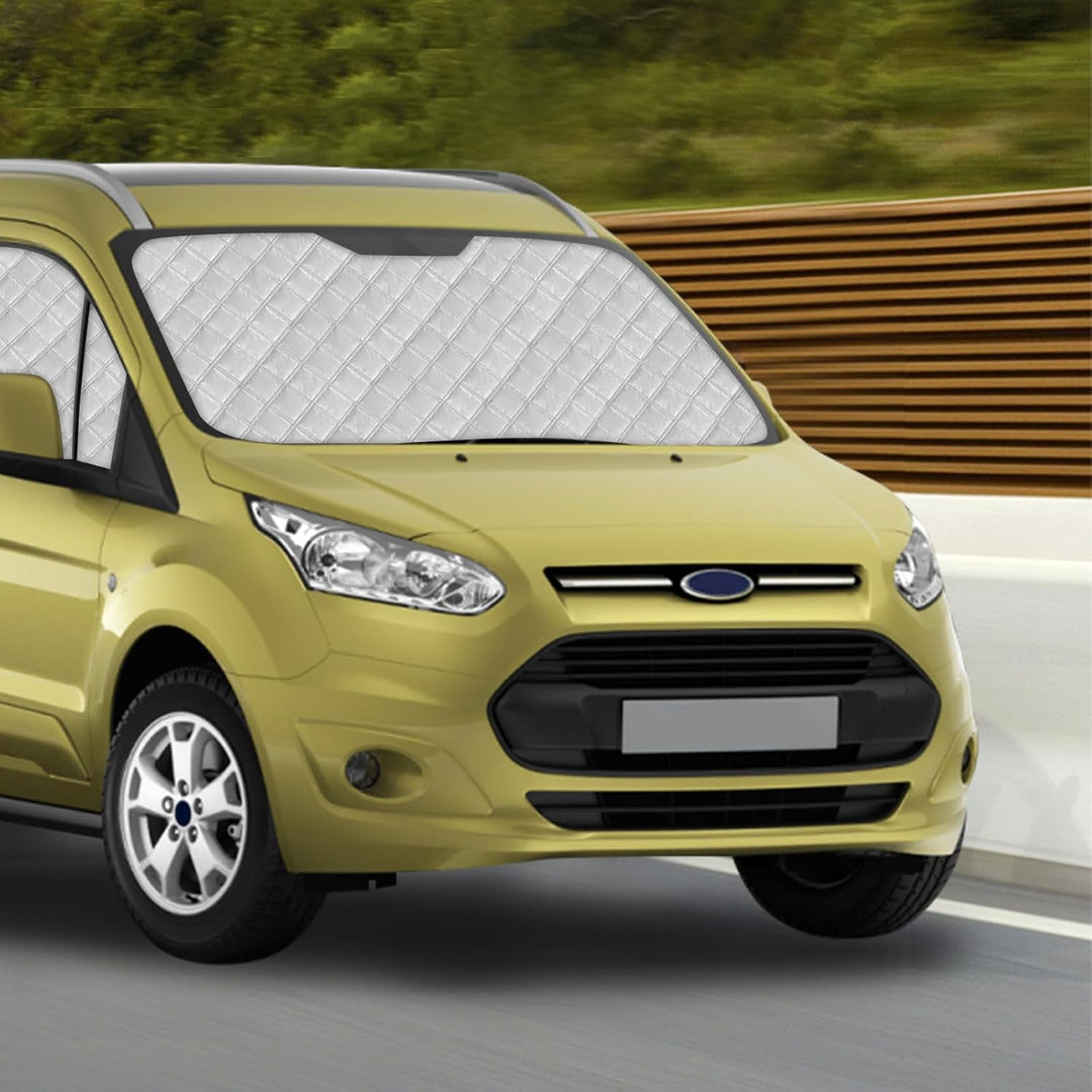 Thermomatte Fahrerhaus Innen für 2012-2022 Ford Tourneo Connect, 8PCS SWB Faltbare Isolierte Sonnens