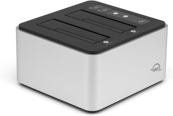 OWC Drive Dock U.2 (USB 3.2 (10 Gb/s) mit Zwei Einschüben für 2,5-Zoll- und 3,5-Zoll-SATA- und NVMe