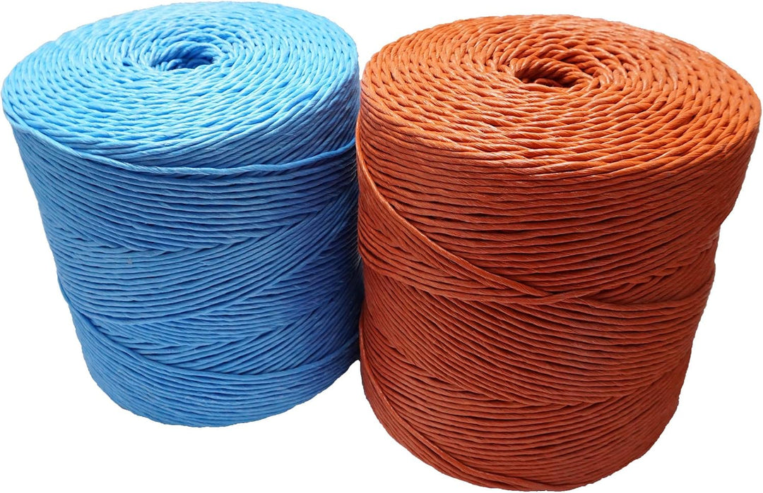 Pressengarn 400, 2 x 5 kg, Bindegarn, Erntegarn, Kunststoffgarn, Kordel, Blau