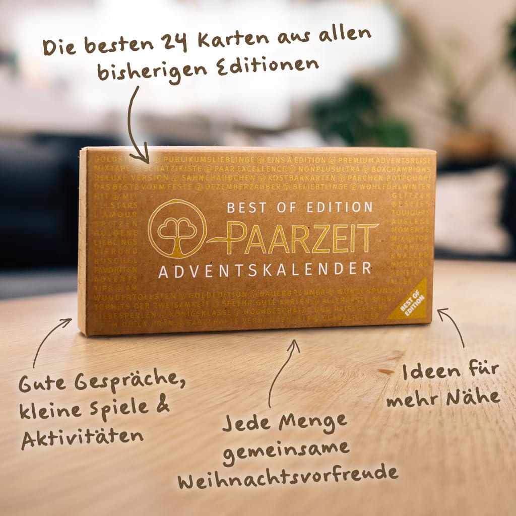 Paarzeit Adventskalender 2025 für Paare – 24 Erlebnisse für echte Verbundenheit, Geschenk für Erwach