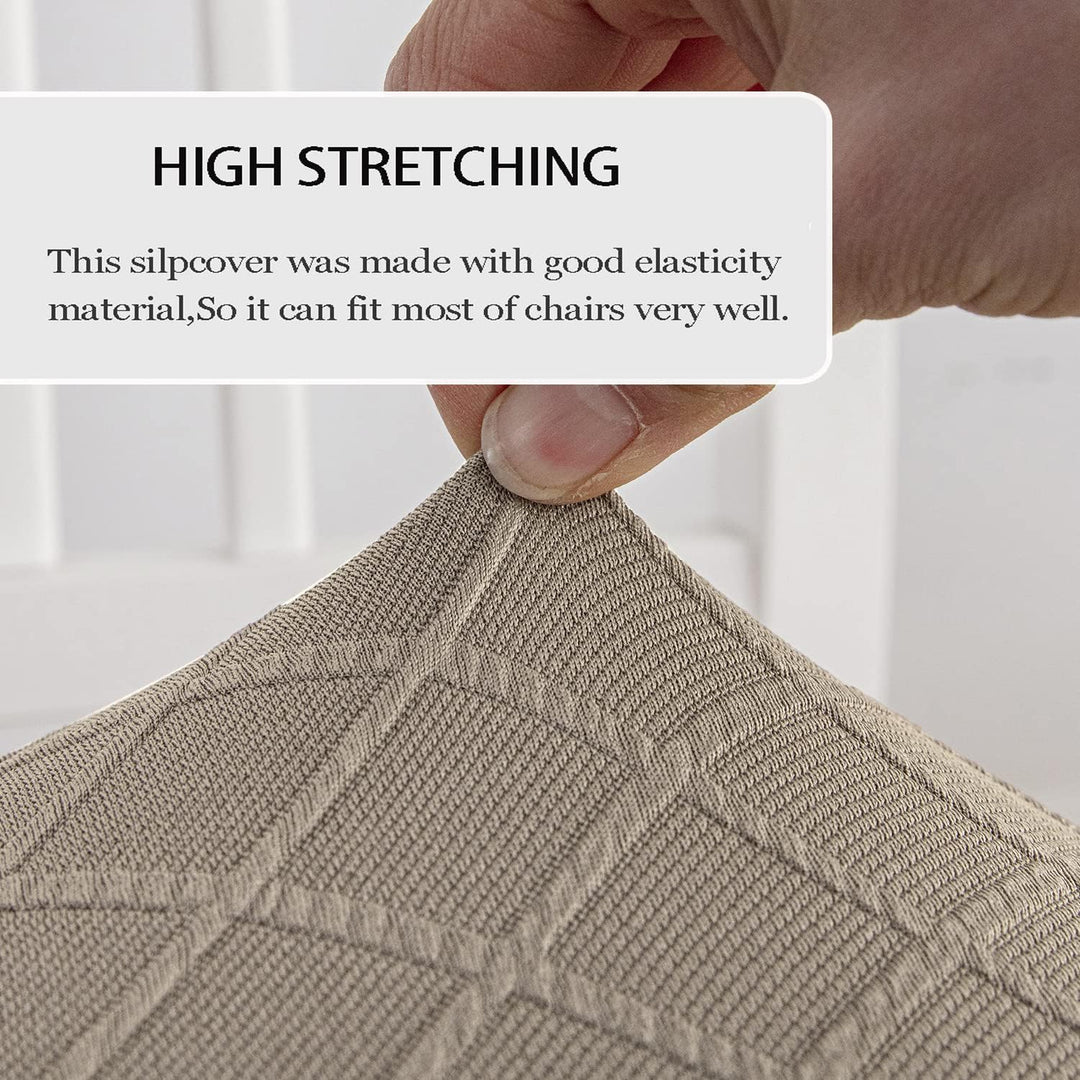 JUNZHE Muschelstuhlhussen Retro-Stuhlhussen Stretch-Spandex-Druck, Lounge-Eckstuhlschutz für Esszimm
