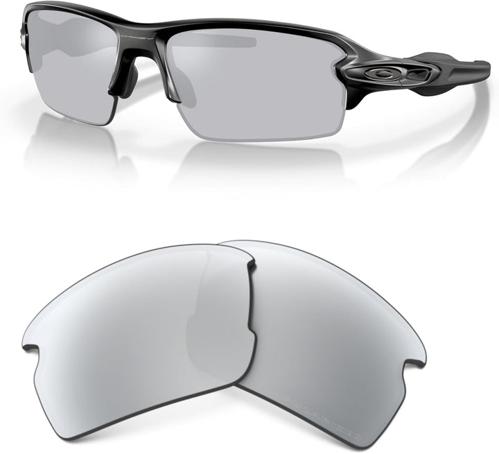 Oakley Original Flak 2.0 OO9295 Ersatzgläser für Damen und Herren, inklusive Oakley Mikrofasertuch T