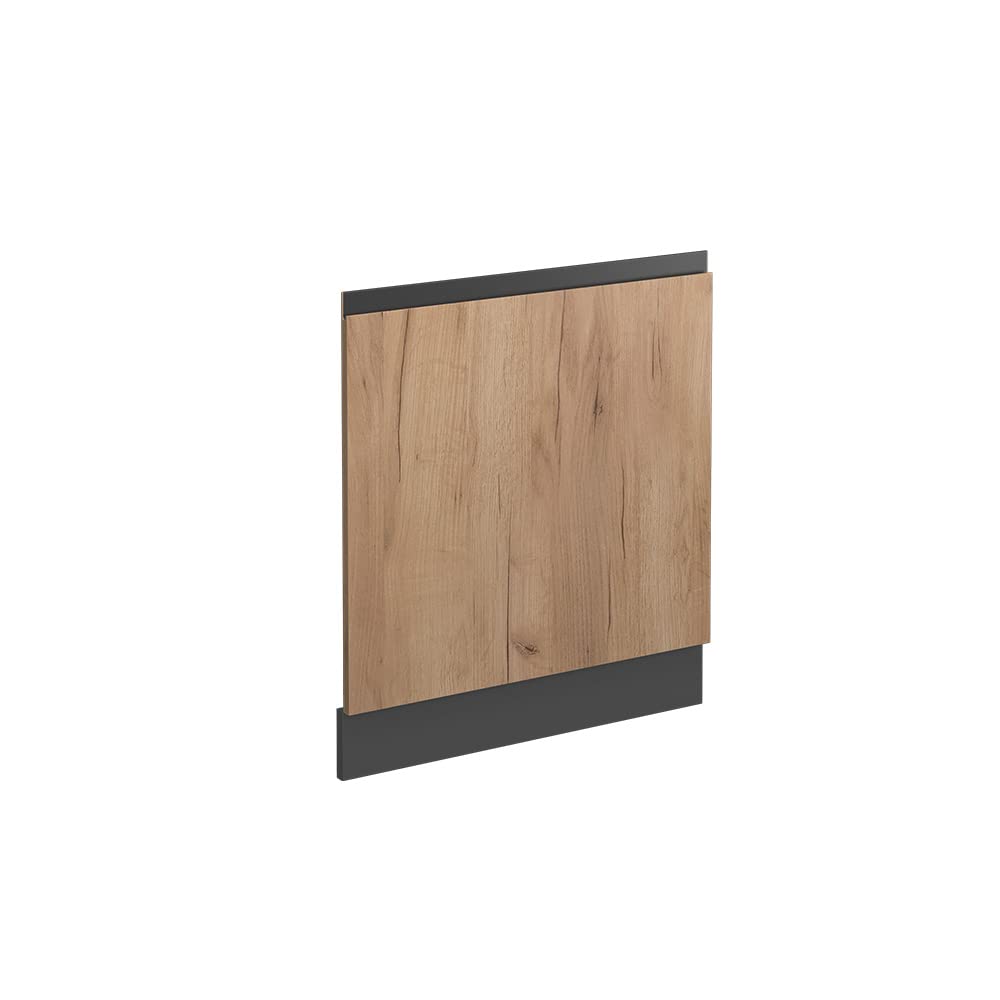 Vicco Frontblende R-Line, Goldkraft Eiche/Anthrazit, 60 cm J-Shape, ohne Arbeitsplatte Goldkraft Eic