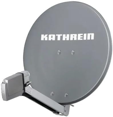 HD Sat Anlage von Kathrein für 4 Anschlüsse mit Kathrein CAS 80 (75cm) in grau Quad LNB - Für HDTV 1