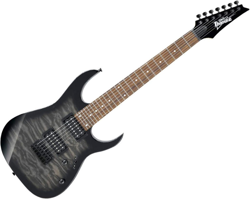 Ibanez GIO RG Series GRG7221QA-TKS - 7 String Electric Guitar - Transparent Black Sunburst