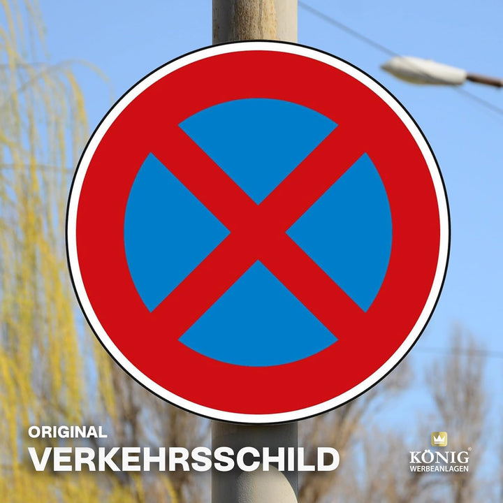 Verkehrszeichen Absolutes Halteverbot Nr. 283 | Ø 600mm, Alu 2mm, RA1 | Original Verkehrsschild nach