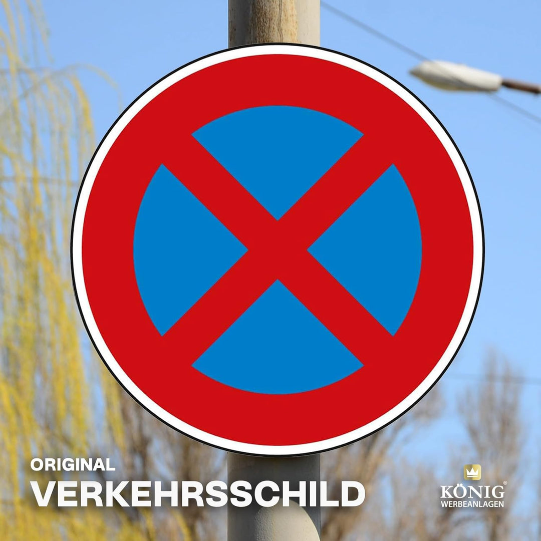 Verkehrszeichen Absolutes Halteverbot Nr. 283 | Ø 420mm, Alu 2mm, RA1 | Original Verkehrsschild nach